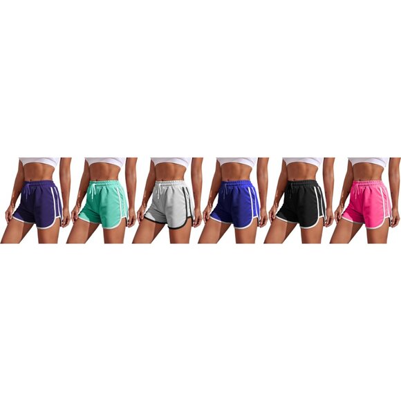 Women's Dolphin Shorts Soft Comfy Elastic Waist Athletic Workout Yoga Pants - Picture 11 of 16
